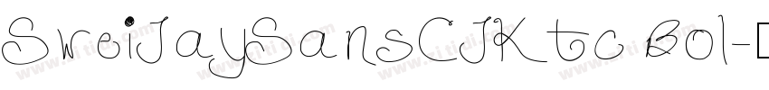 SweiJaySansCJKtc Bol字体转换